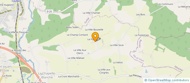 localisation de l'entreprise GAEC DU POIRIER à LA CHAPELLE-BLANCHE
