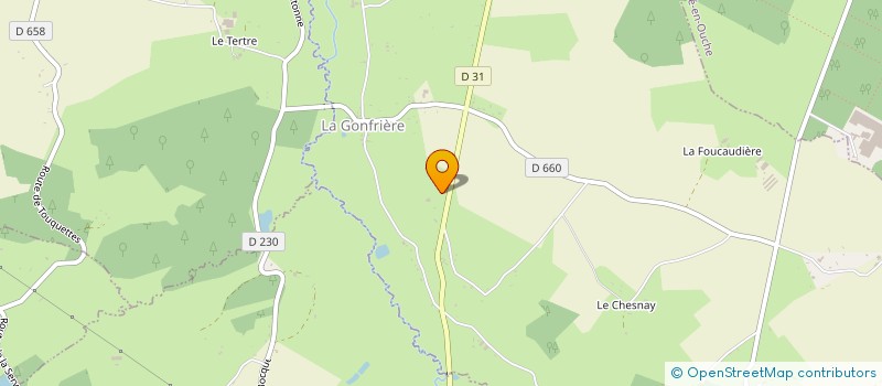 localisation de l'entreprise GAEC DU POMMIER FAL à LA GONFRIERE