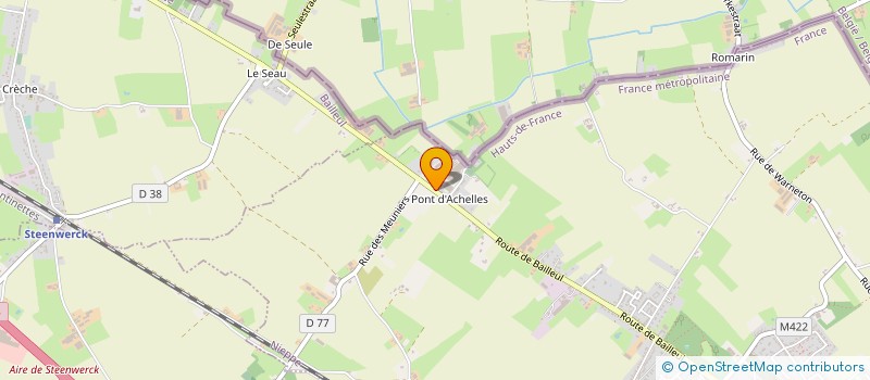 localisation de l'entreprise GAEC DU PONT D'ACHELLES à NIEPPE