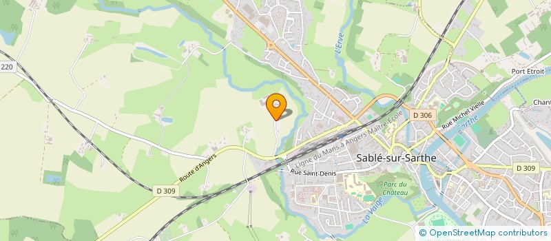 localisation de l'entreprise GAEC DU PONT DE VAIGE  SABLE SUR SARTHE