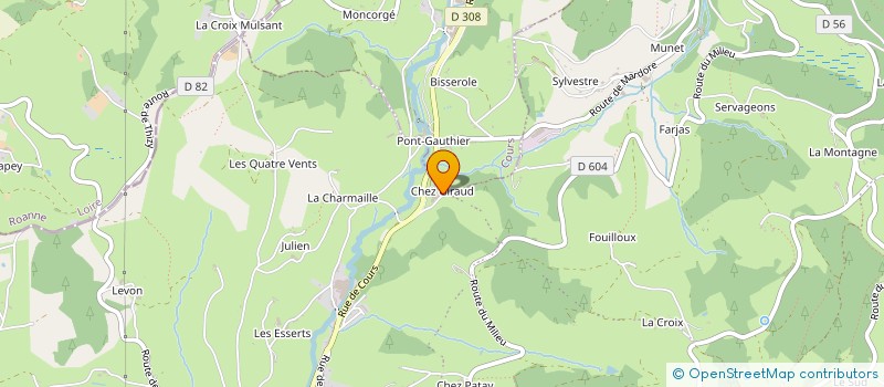 localisation de l'entreprise GAEC DU PONT GAUTHIER à COURS