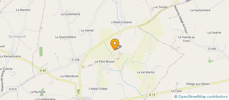 localisation de l'entreprise GAEC DU PONT PERCY à SAINT-DENIS-LE-GAST