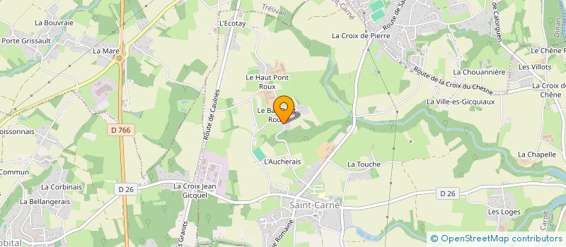 localisation de l'entreprise GAEC DU PONT ROUX  SAINT-CARNE