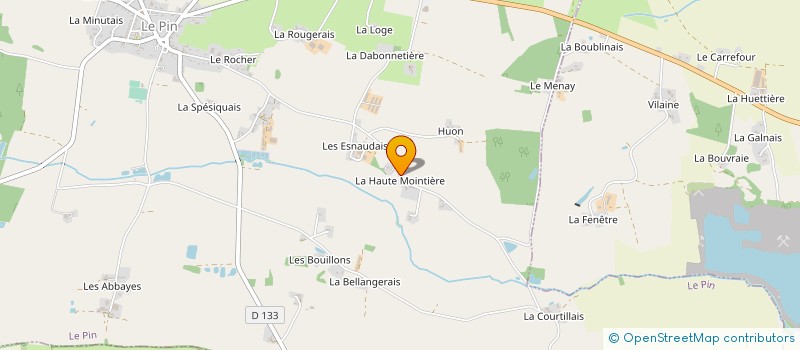 localisation de l'entreprise GAEC DU PORCHE à VALLONS-DE-L'ERDRE
