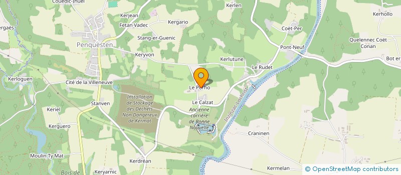 localisation de l'entreprise GAEC DU PORHO à INZINZAC-LOCHRIST