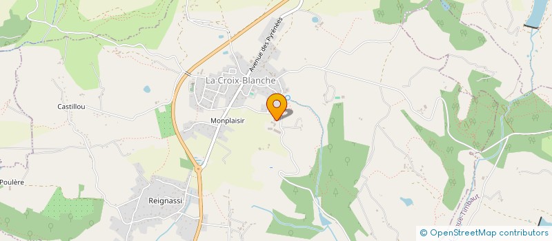 localisation de l'entreprise GAEC DU PORTAIL  LA CROIX-BLANCHE