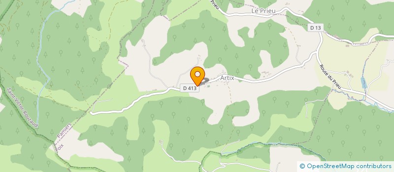 localisation de l'entreprise GAEC DU PRAT GROS à ST-FELIX-DE-RIEUTORD