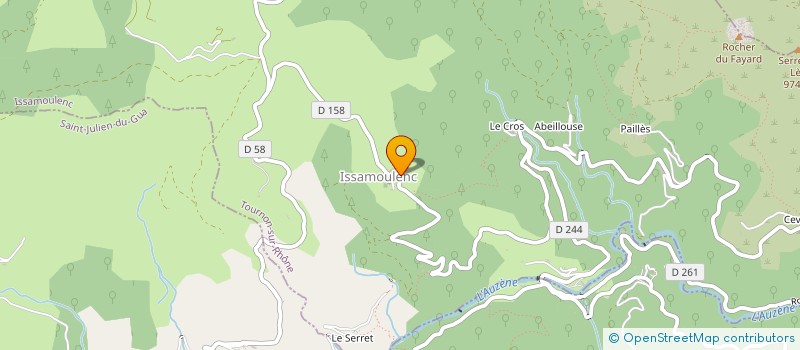 localisation de l'entreprise GAEC DU PRAYOU  ISSAMOULENC