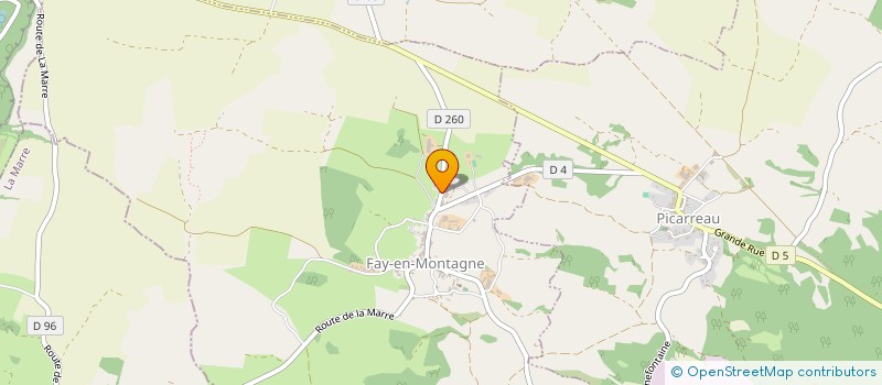 localisation de l'entreprise GAEC DU PRE à FAY-EN-MONTAGNE
