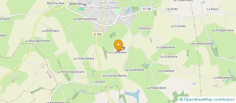 localisation de l'entreprise GAEC DU PRE AUX MOINES à SAINT-DENIS-DE-GASTINES