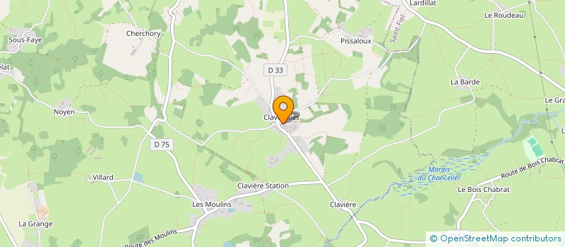 localisation de l'entreprise GAEC DU PRE DU MOULIN  SAINT-SULPICE-LE-GUERETOIS