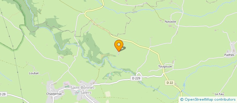 localisation de l'entreprise GAEC DU PRE NEUF à SAINT-BONNET-DE-SALERS