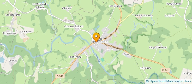 localisation de l'entreprise GAEC DU PRE NOUVEAU  PONTARION