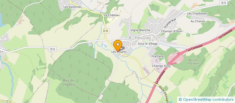 localisation de l'entreprise GAEC DU PRE VERDOT à CHAMPAGNEY