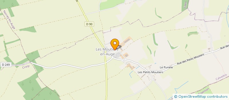 localisation de l'entreprise GAEC DU PRESSOIR à MOUTIERS-EN-AUGE (LES)