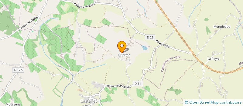 localisation de l'entreprise GAEC DU PREVERT  CASTANET