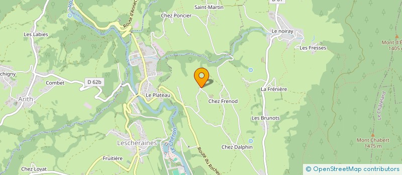 localisation de l'entreprise GAEC DU PRINTEMPS à LA MOTTE-EN-BAUGES