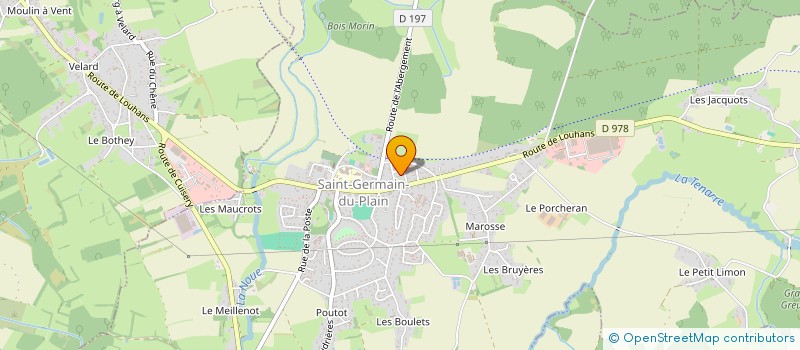 localisation de l'entreprise GAEC DU PROGRES à SAINT-GERMAIN-DU-PLAIN