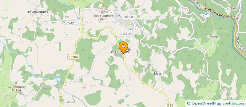 localisation de l'entreprise GAEC DU PUECH DE GOLINHAC à GOLINHAC