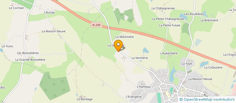 localisation de l'entreprise GAEC DU PUITS RAGOT à SEVREMOINE