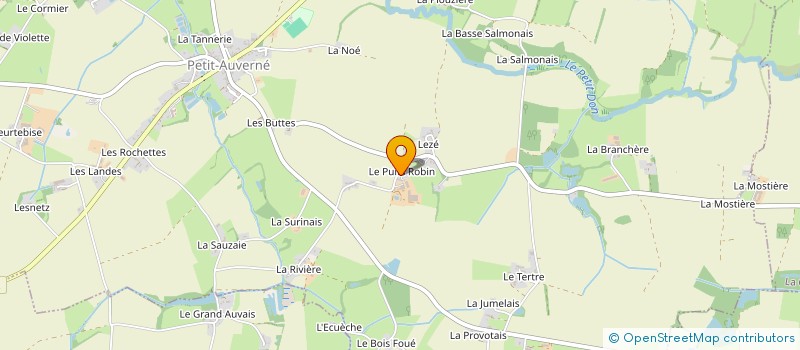 localisation de l'entreprise GAEC DU PUITS ROBIN à PETIT-AUVERNE