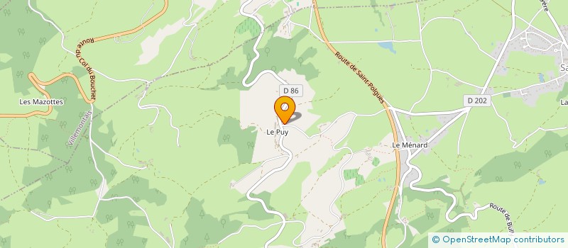 localisation de l'entreprise GAEC DU PUY à SAINT-JEAN-SAINT-MAURICE-SUR-LOIRE
