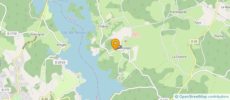 localisation de l'entreprise GAEC DU PUY DE MANZAGOL à LIGINIAC