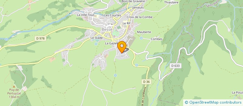 localisation de l'entreprise GAEC DU PUY DU MONTCHAL à BESSE ET SAINT ANASTAISE