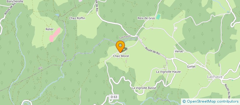 localisation de l'entreprise GAEC DU PUY MOREL  CHATELDON