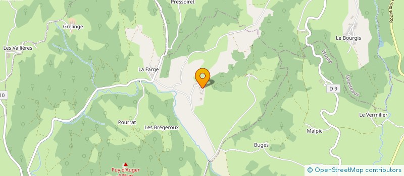 localisation de l'entreprise GAEC DU PUY RAYAT à MANGLIEU