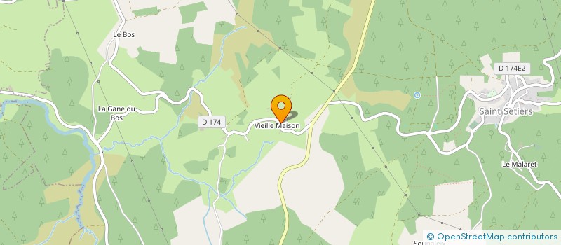 localisation de l'entreprise GAEC DU PUY ROCHER  SAINT-SETIERS