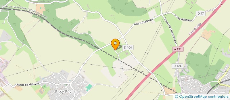 localisation de l'entreprise GAEC DU QUESNAY à PISSY-POVILLE