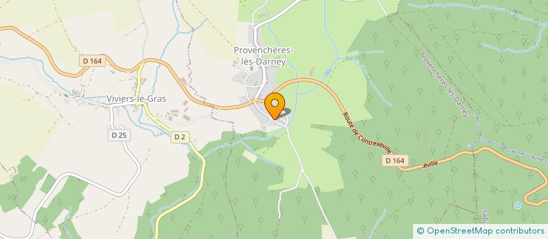 localisation de l'entreprise GAEC DU RAVIN  PROVENCHERES-LES-DARNEY