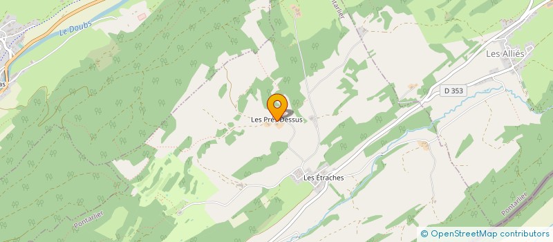 localisation de l'entreprise GAEC DU RELAIS à PONTARLIER