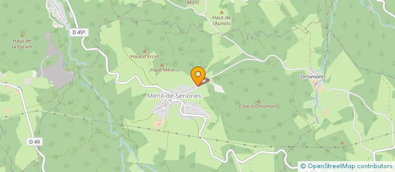localisation de l'entreprise GAEC DU RENCLOS  MENIL-DE-SENONES