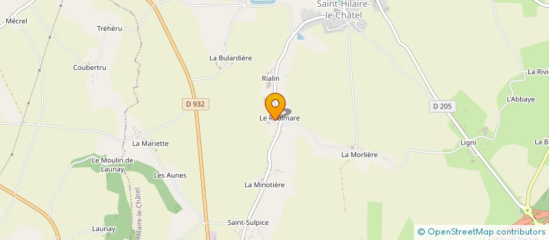 localisation de l'entreprise GAEC DU RIALIN à SAINT-HILAIRE-LE-CHATEL