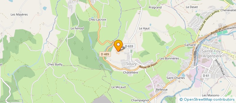 localisation de l'entreprise GAEC DU RINGAUD à SOUZY