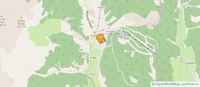 localisation de l'entreprise GAEC DU RIOU VERT  CHATEAU-VILLE-VIEILLE