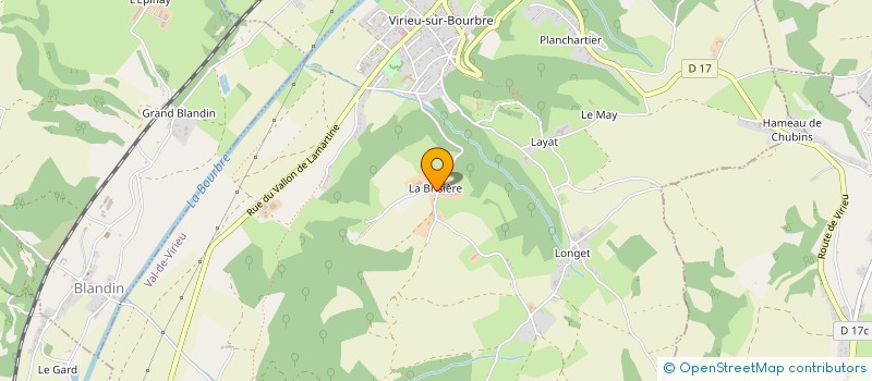 localisation de l'entreprise GAEC DU RIPAILLON à VAL-DE-VIRIEU