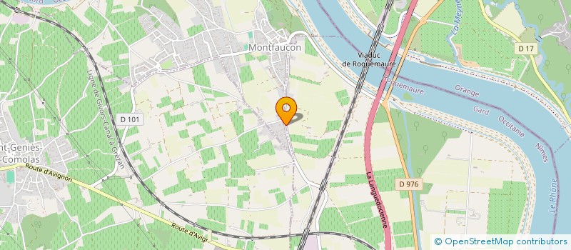 localisation de l'entreprise GAEC DU ROC DE PEILLET  MONTFAUCON