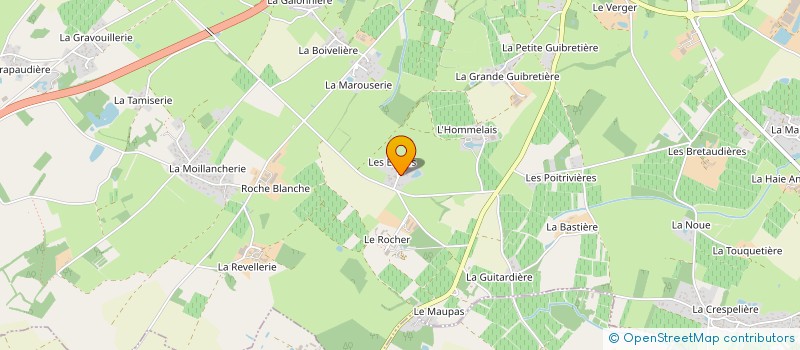 localisation de l'entreprise GAEC DU ROCHER à SAINT-PHILBERT-DE-GRAND-LIEU
