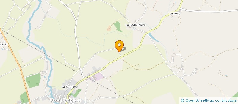 localisation de l'entreprise GAEC DU ROCHER à USSON-DU-POITOU