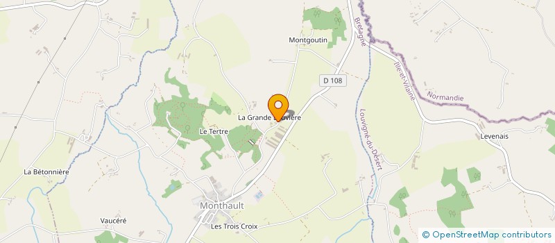 localisation de l'entreprise GAEC DU ROCHER à MONTHAULT
