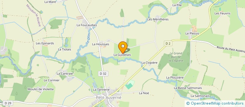 localisation de l'entreprise GAEC DU ROCHER à LA CHAPELLE-GLAIN