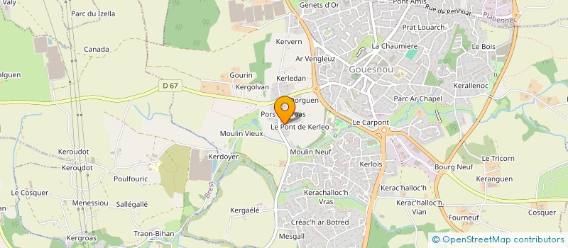 localisation de l'entreprise GAEC DU ROCHER à GOUESNOU