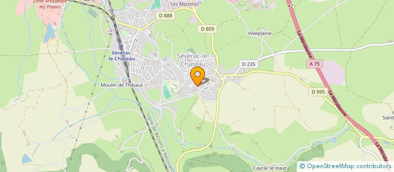 localisation de l'entreprise GAEC DU ROCHER DE CORBIERE à SEVERAC D'AVEYRON