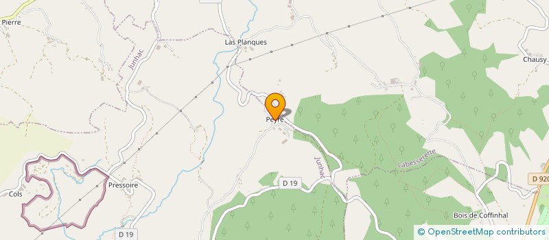 localisation de l'entreprise GAEC DU ROCHER DU DIABLE à JUNHAC