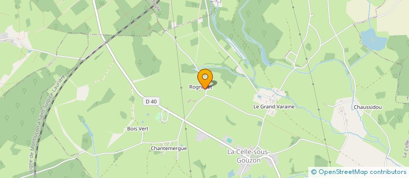 localisation de l'entreprise GAEC DU ROGNONET à LA CELLE-SOUS-GOUZON