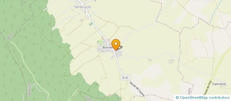 localisation de l'entreprise GAEC DU RONZET à SENEUJOLS