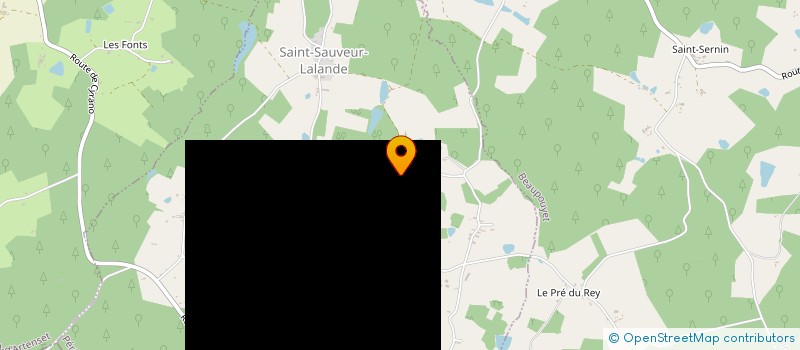 localisation de l'entreprise GAEC DU ROUGIER  SAINT-SAUVEUR-LALANDE